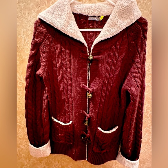 Cabela's Sweaters Cabelas Womens Sherpa Hooded Cardigan Poshmark